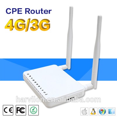 Out door CPE Sim card Lte 4g router download 100Mbps mobile hotspot with external antennas